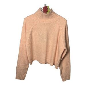 Le Lis Collection Stand Collar Ribbed Knit Sweater
